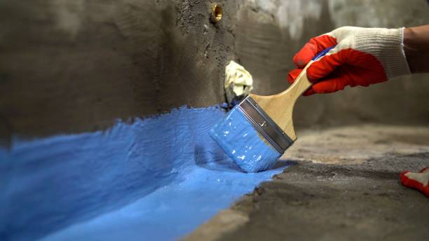Commercial Waterproofing project at a Wisconsin Dells, WI business property by SJ Waterproofing Pros